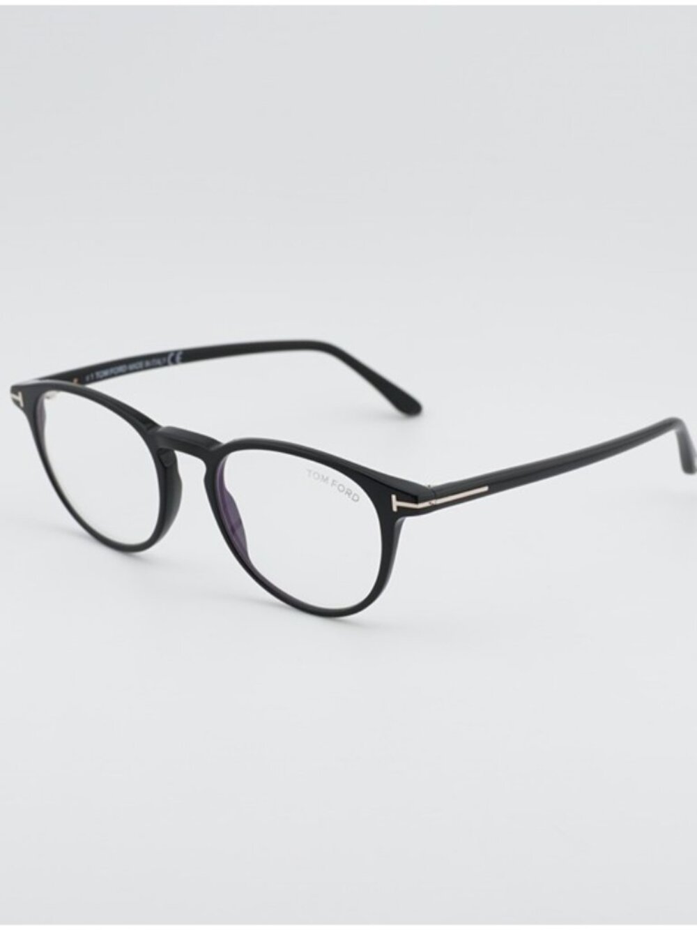 Tom Ford FT5803-B 001 Eyeglasses Black 49mm Round Frame